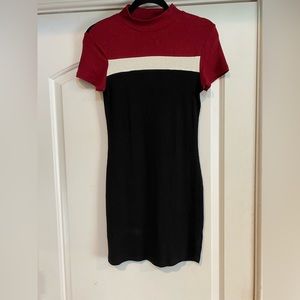 Shein Mini Short Sleeve Form Fitting Sweater Dress